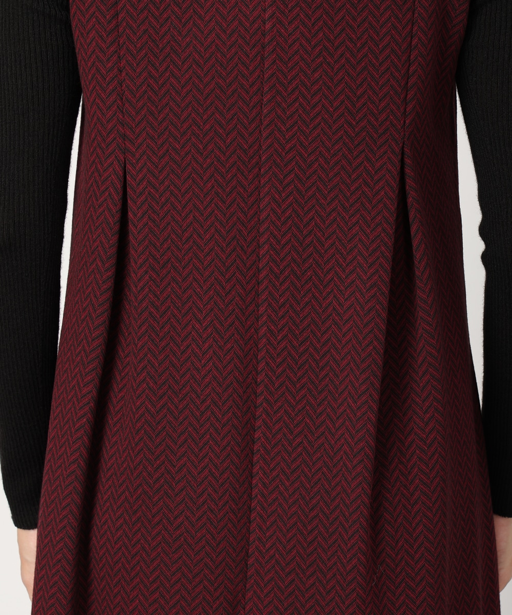 ジグザグジャカードワンピース