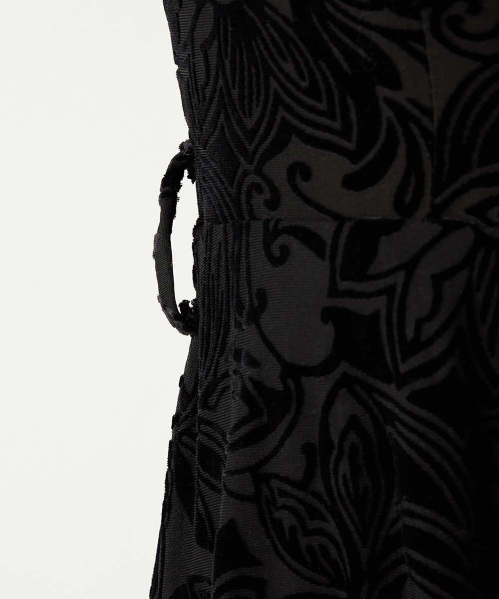 フラワーベロアワンピース