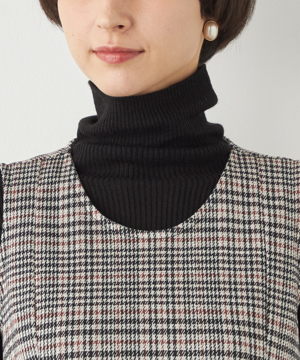 ラメ千鳥Aラインワンピース