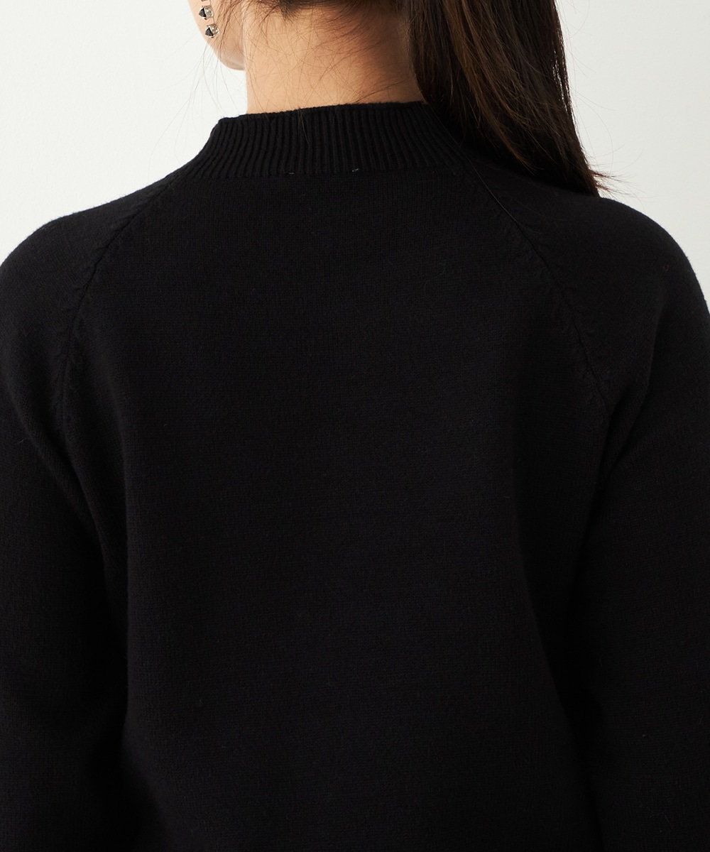 レース切り替えニットワンピース