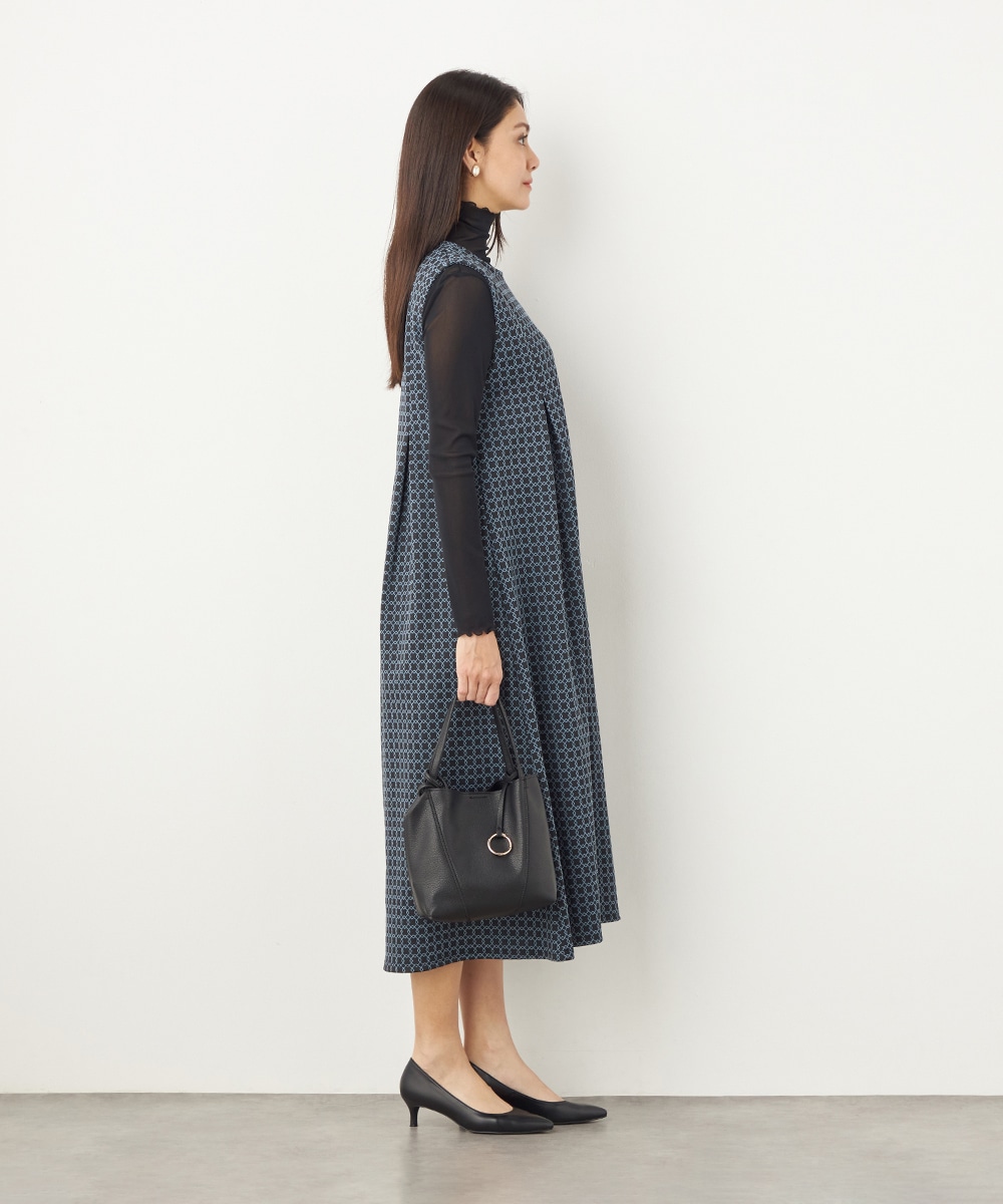 スクエアジャカードワンピース