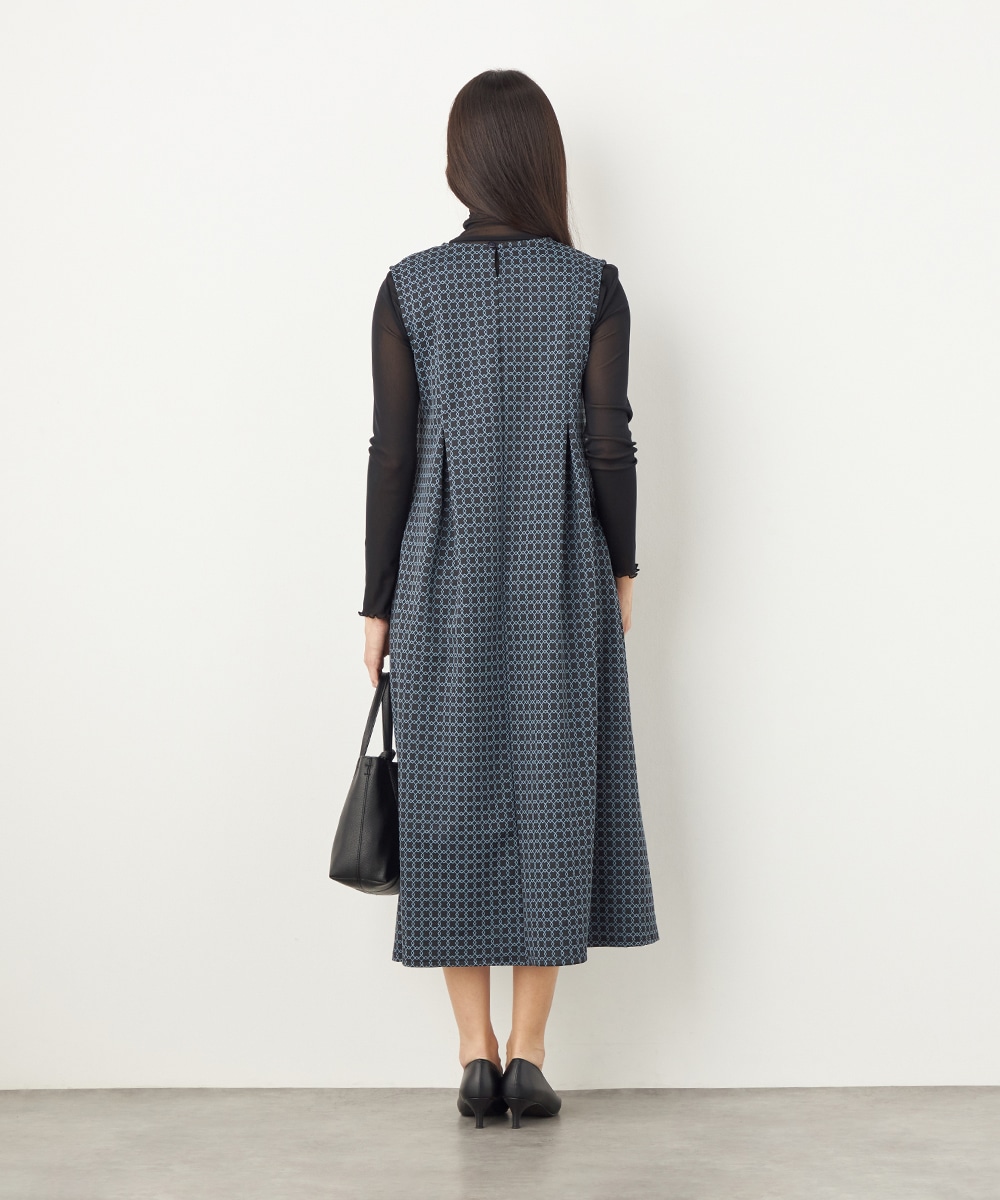スクエアジャカードワンピース