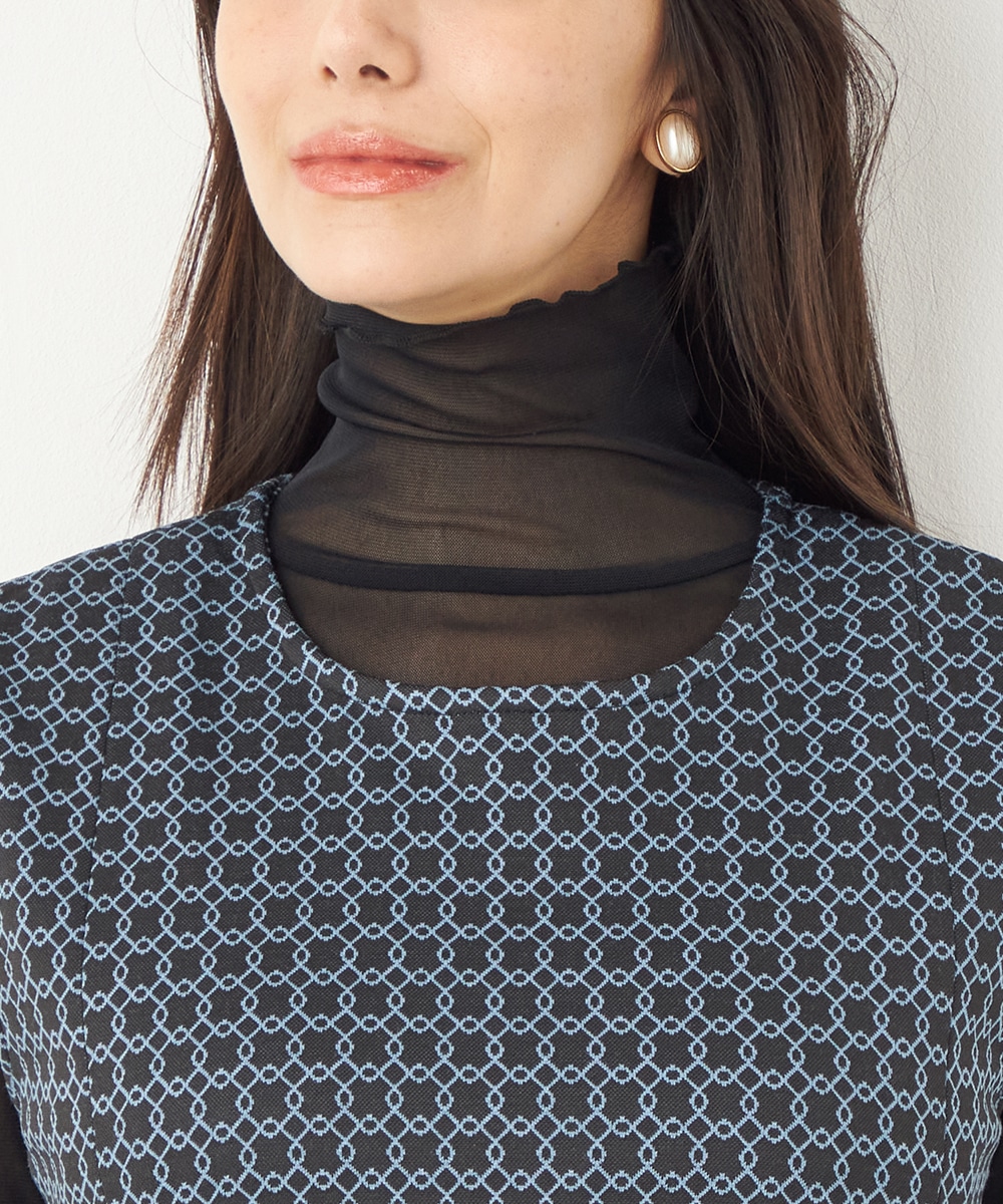 スクエアジャカードワンピース