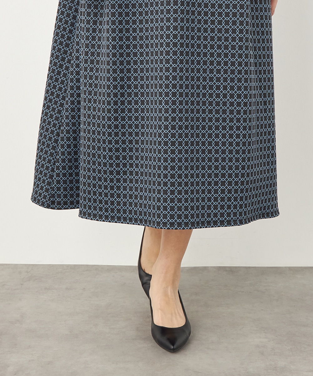 スクエアジャカードワンピース