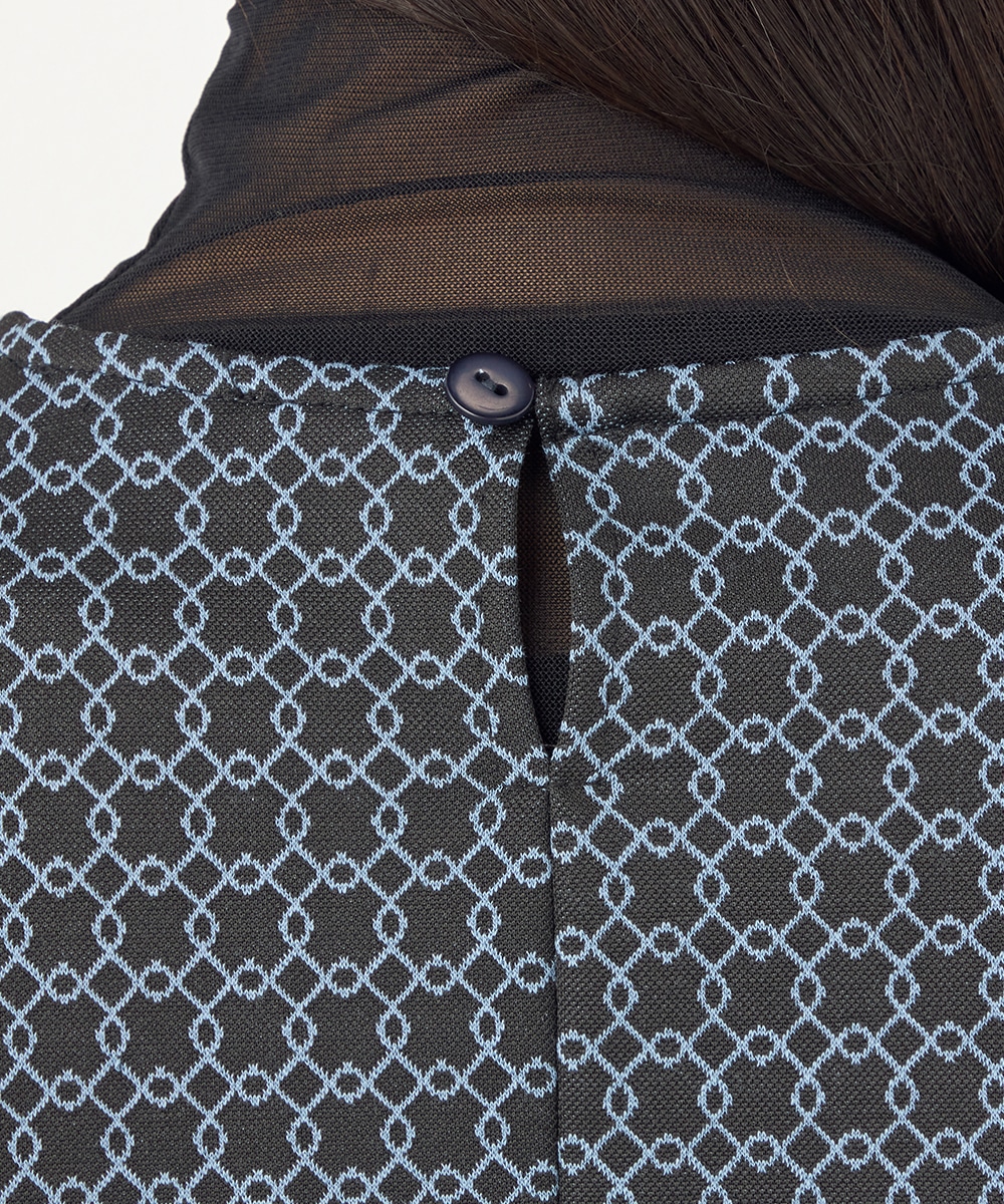 スクエアジャカードワンピース