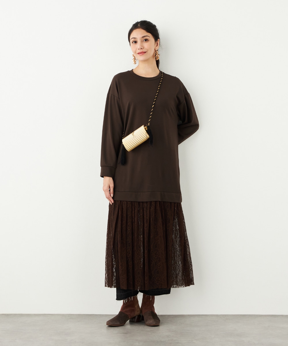 レース切り替えワンピース