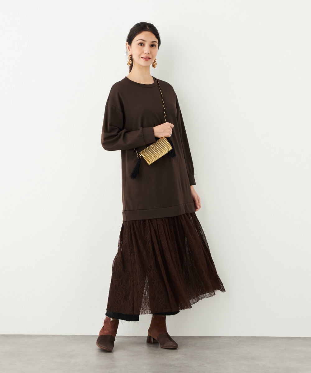 レース切り替えワンピース