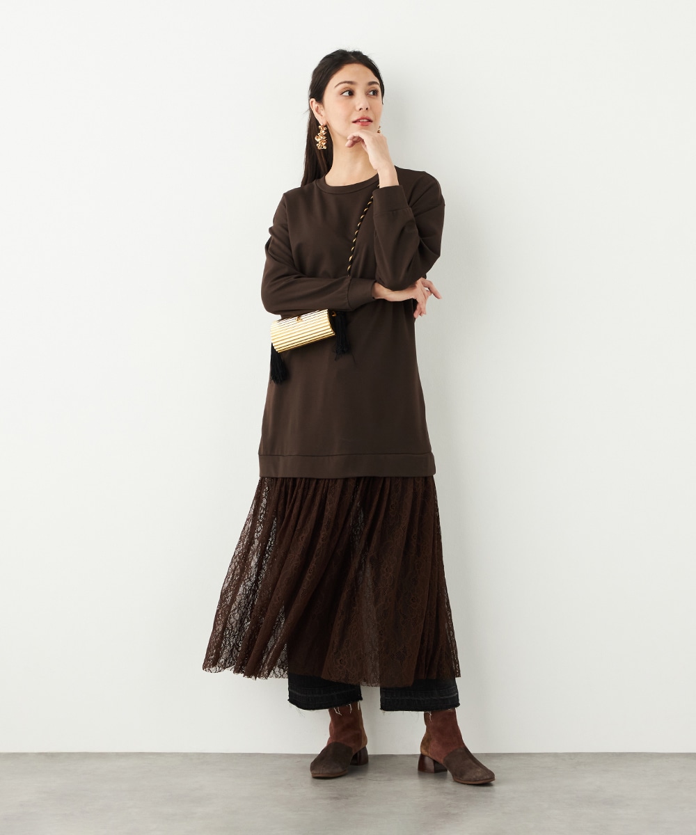 レース切り替えワンピース