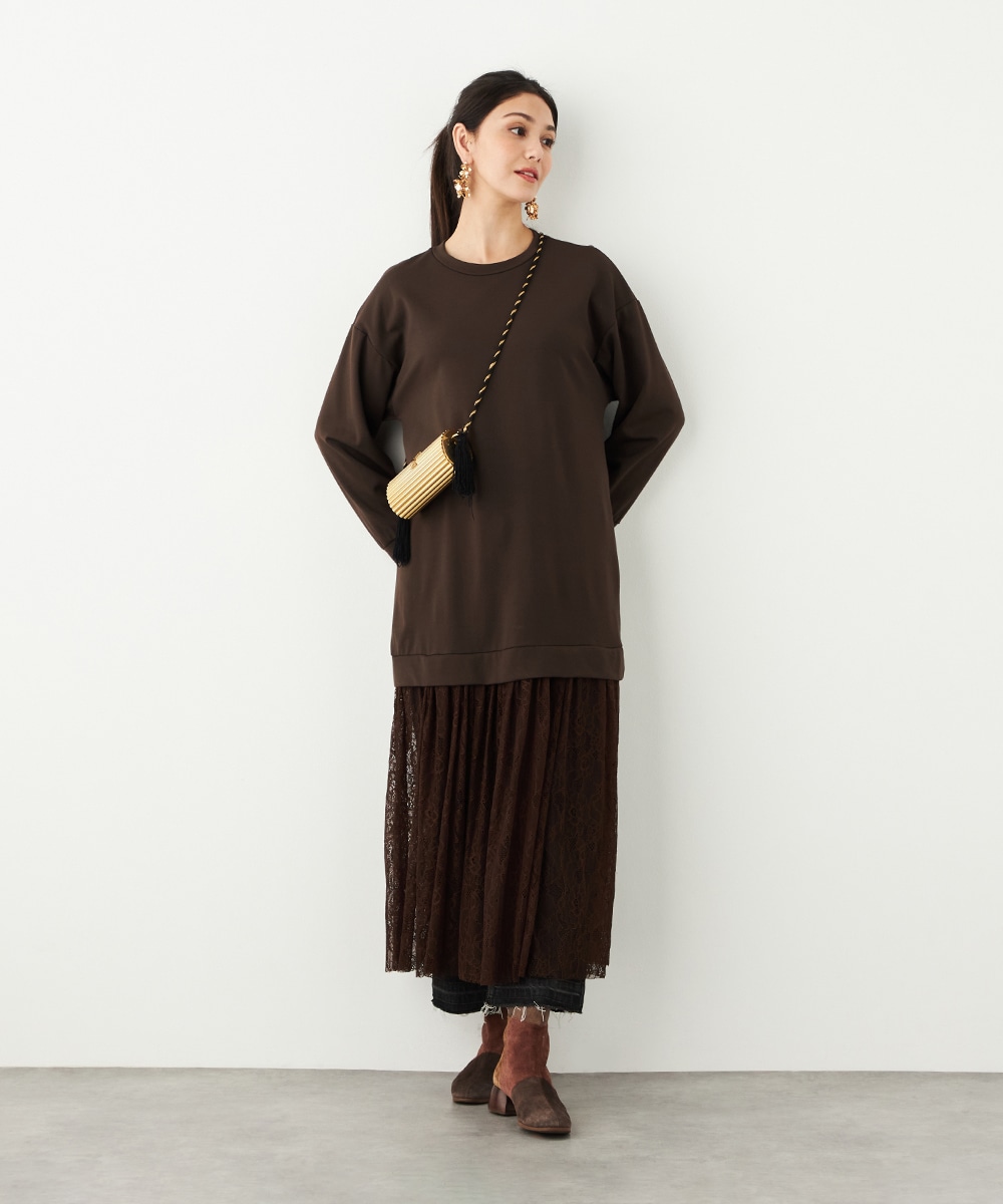 レース切り替えワンピース