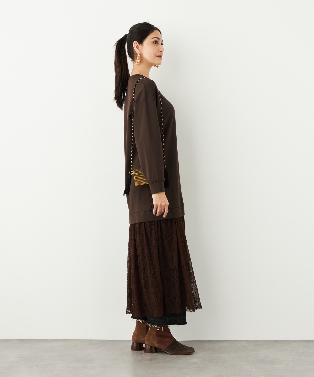 レース切り替えワンピース