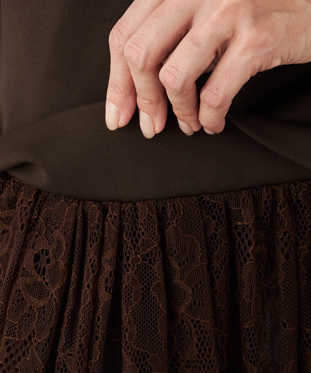 レース切り替えワンピース