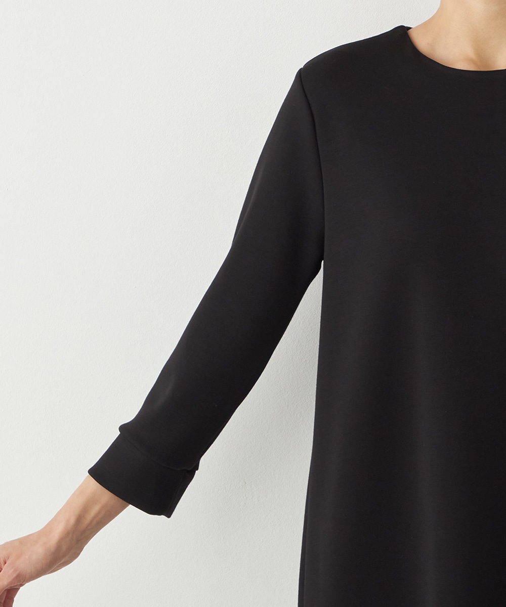 フリル切り替えサックワンピース