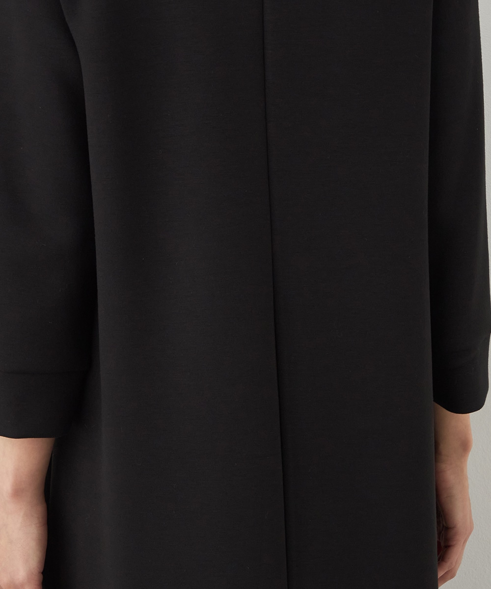 フリル切り替えサックワンピース