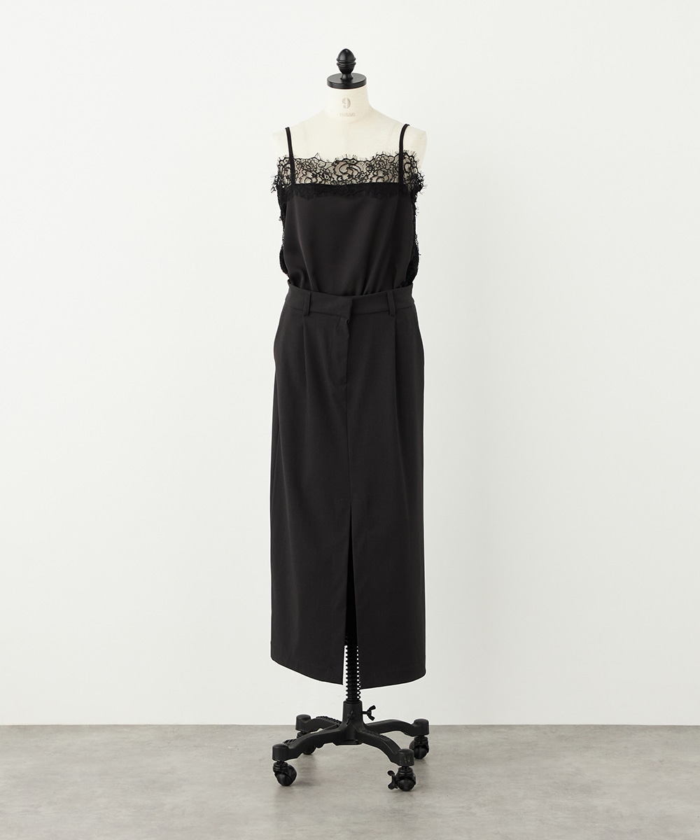 レースキャミドッキングワンピース