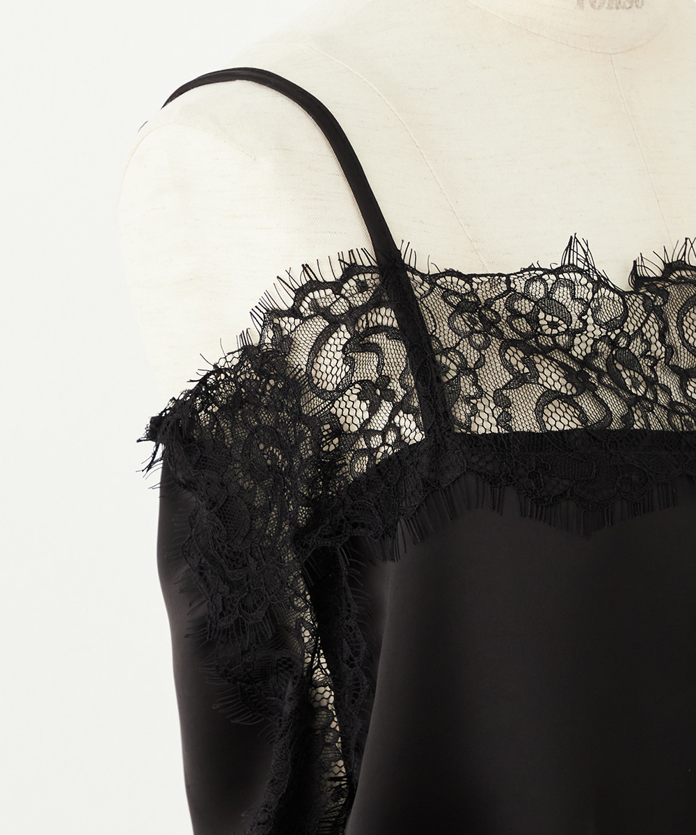 レースキャミドッキングワンピース