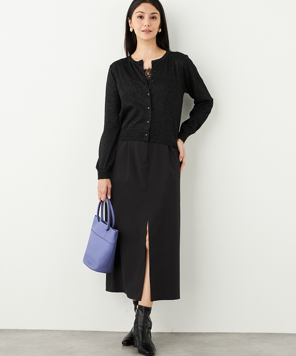 レースキャミドッキングワンピース