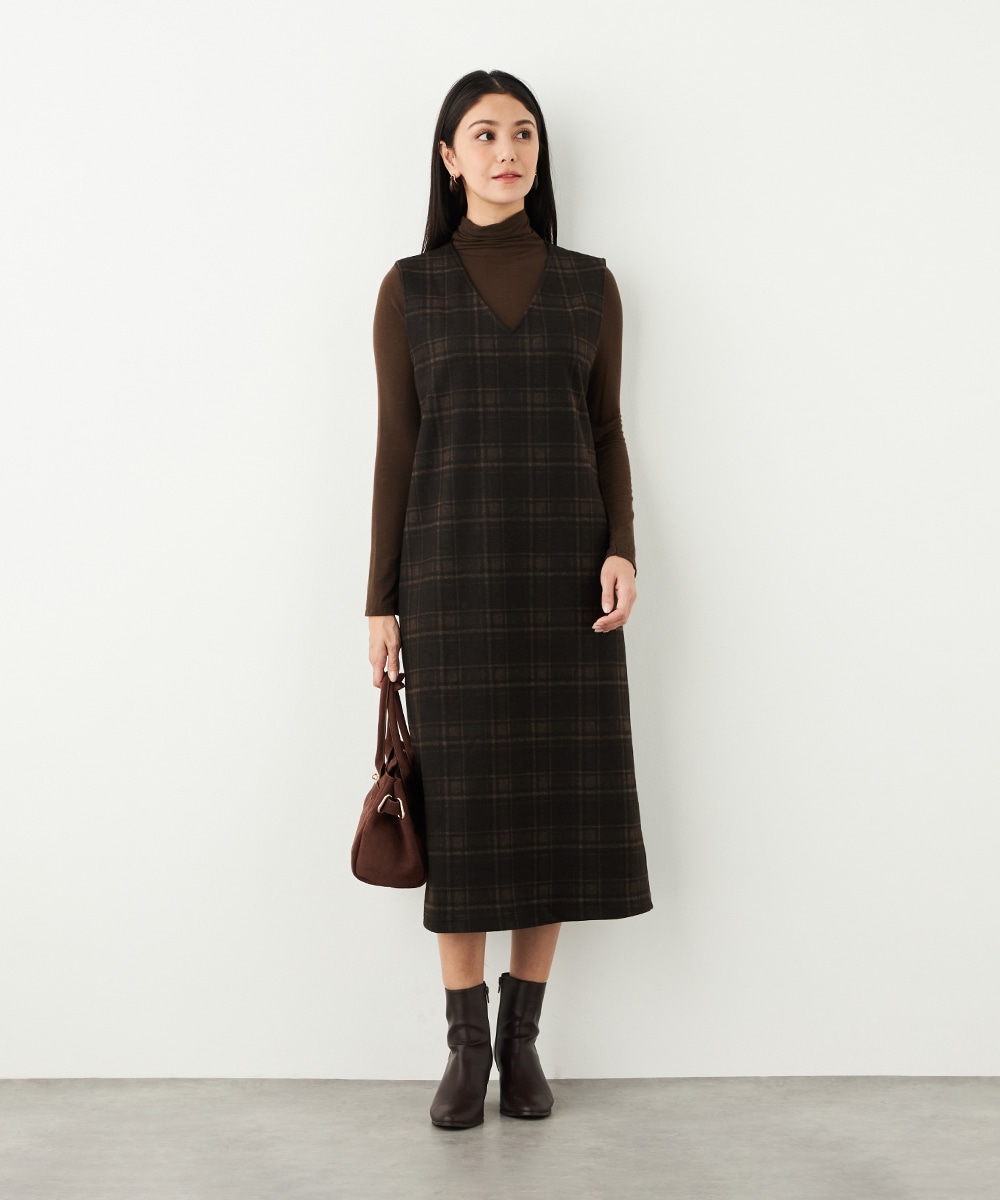 チェックジャンパースカート