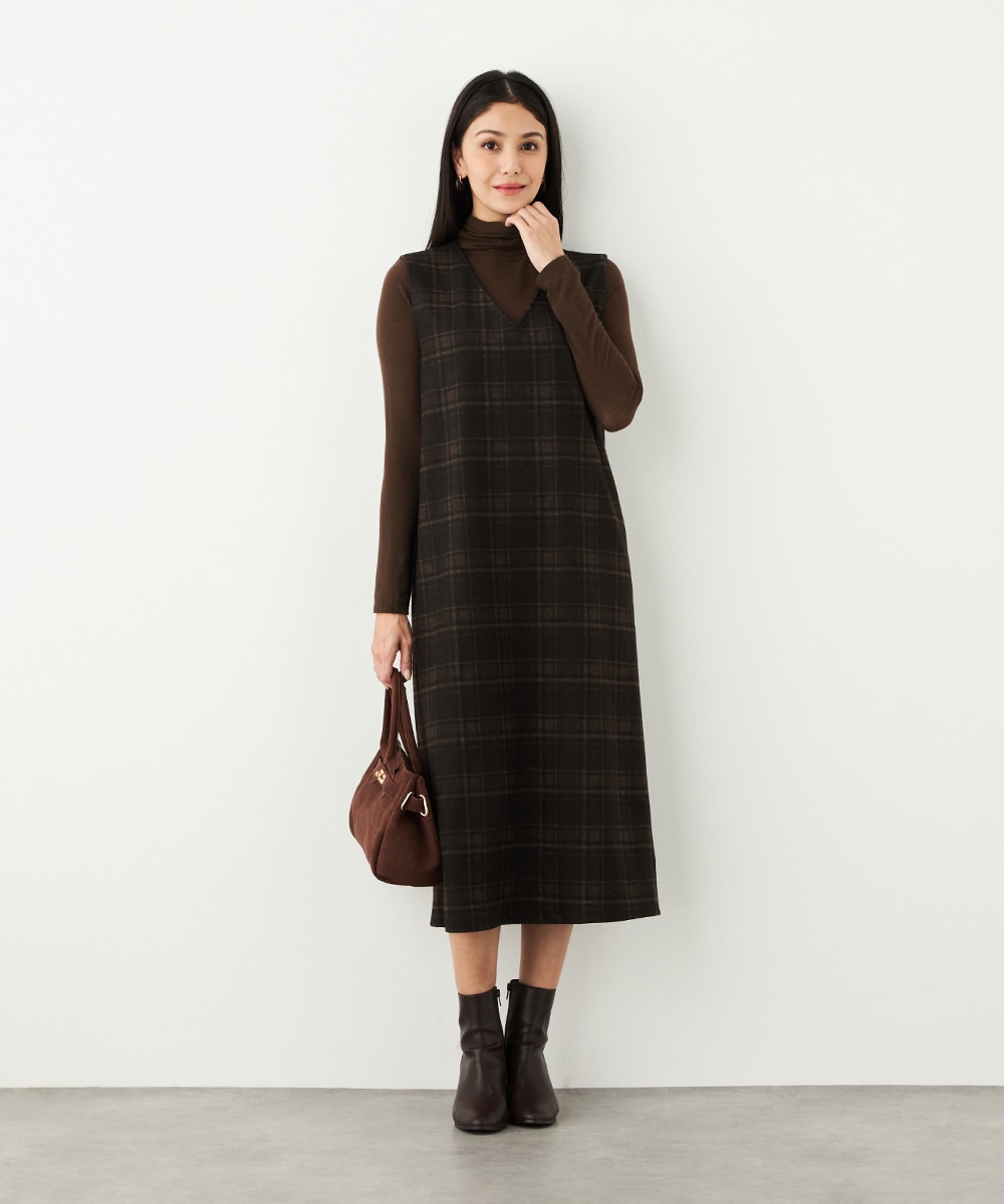 チェックジャンパースカート