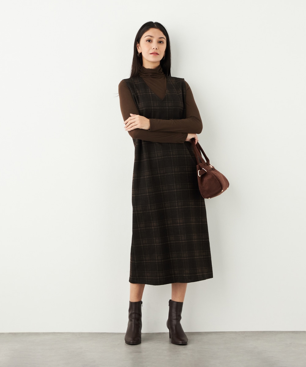 チェックジャンパースカート