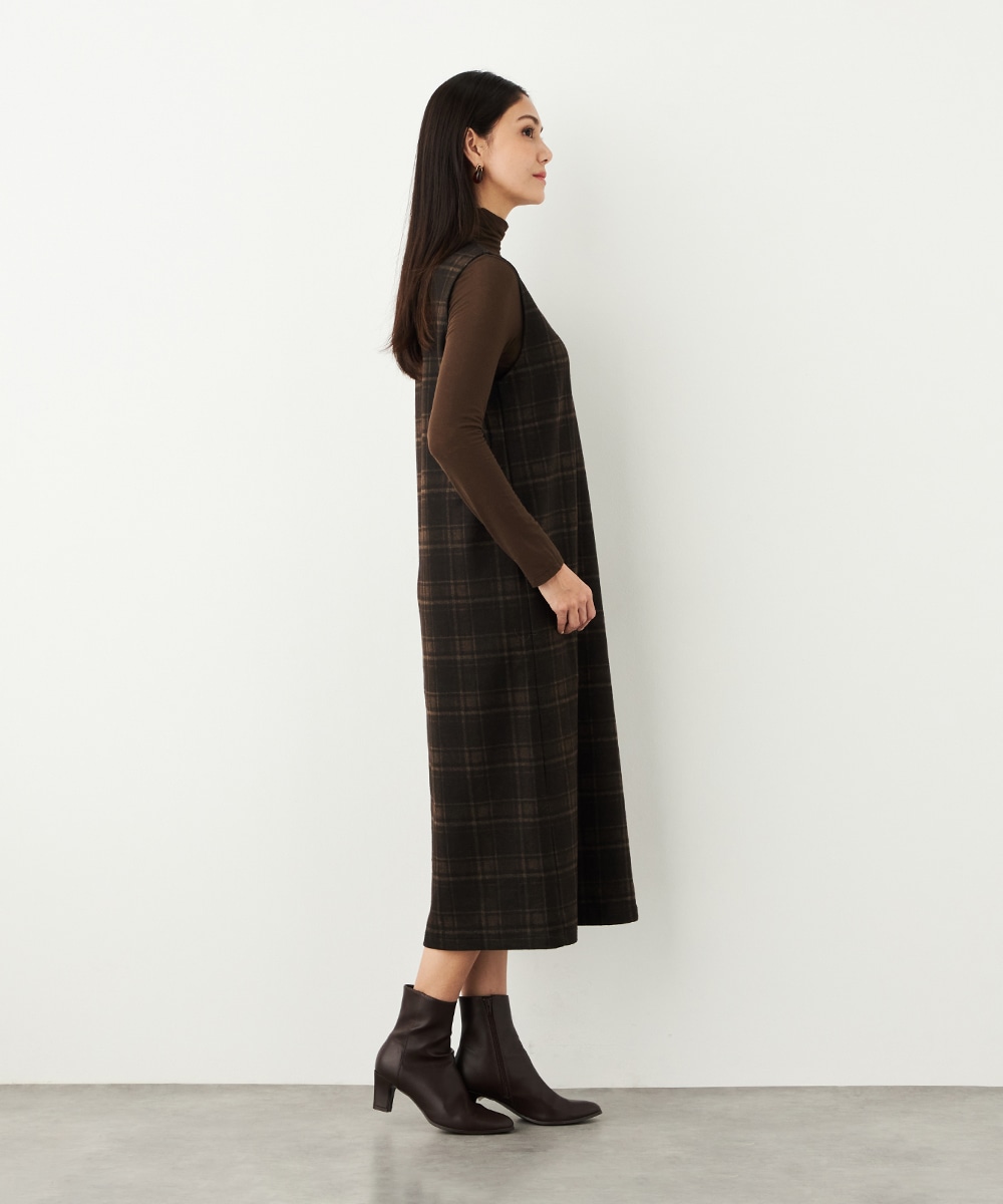 チェックジャンパースカート