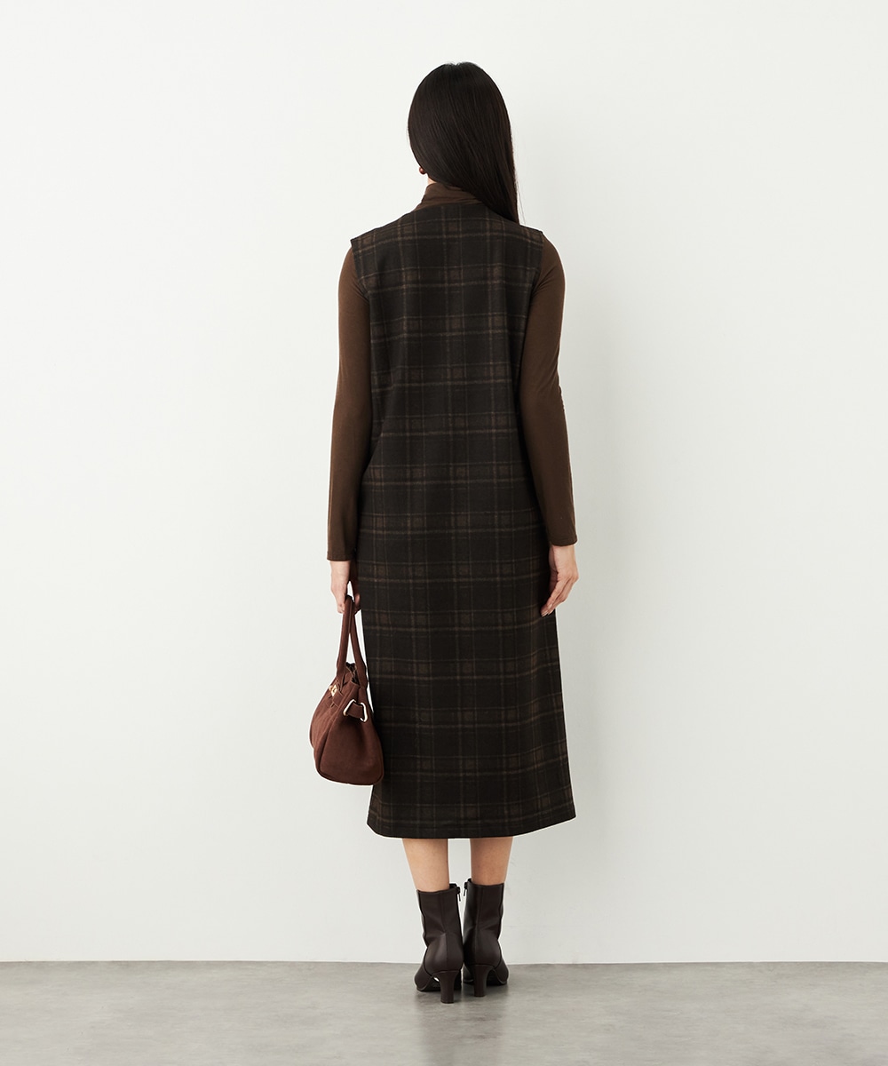 チェックジャンパースカート