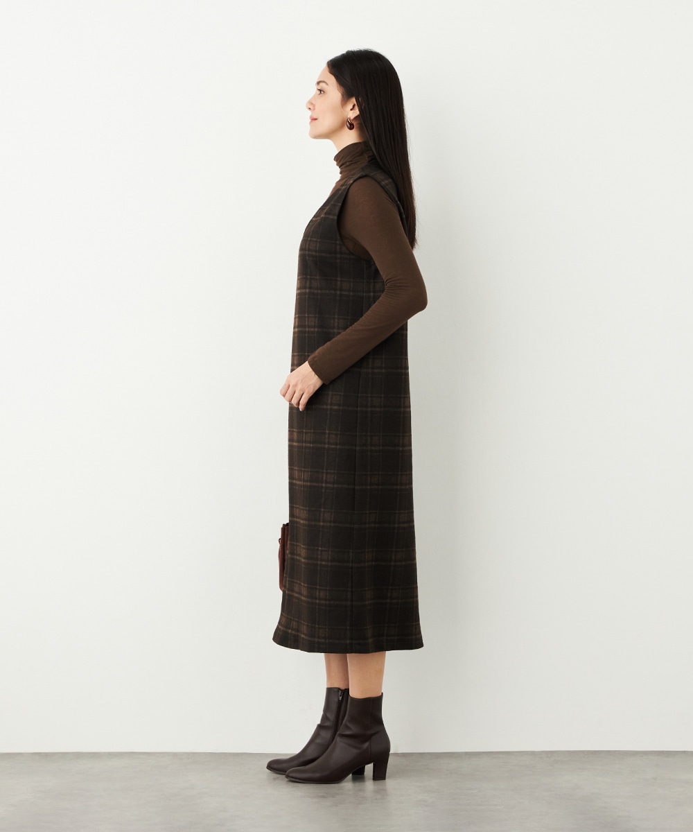 チェックジャンパースカート