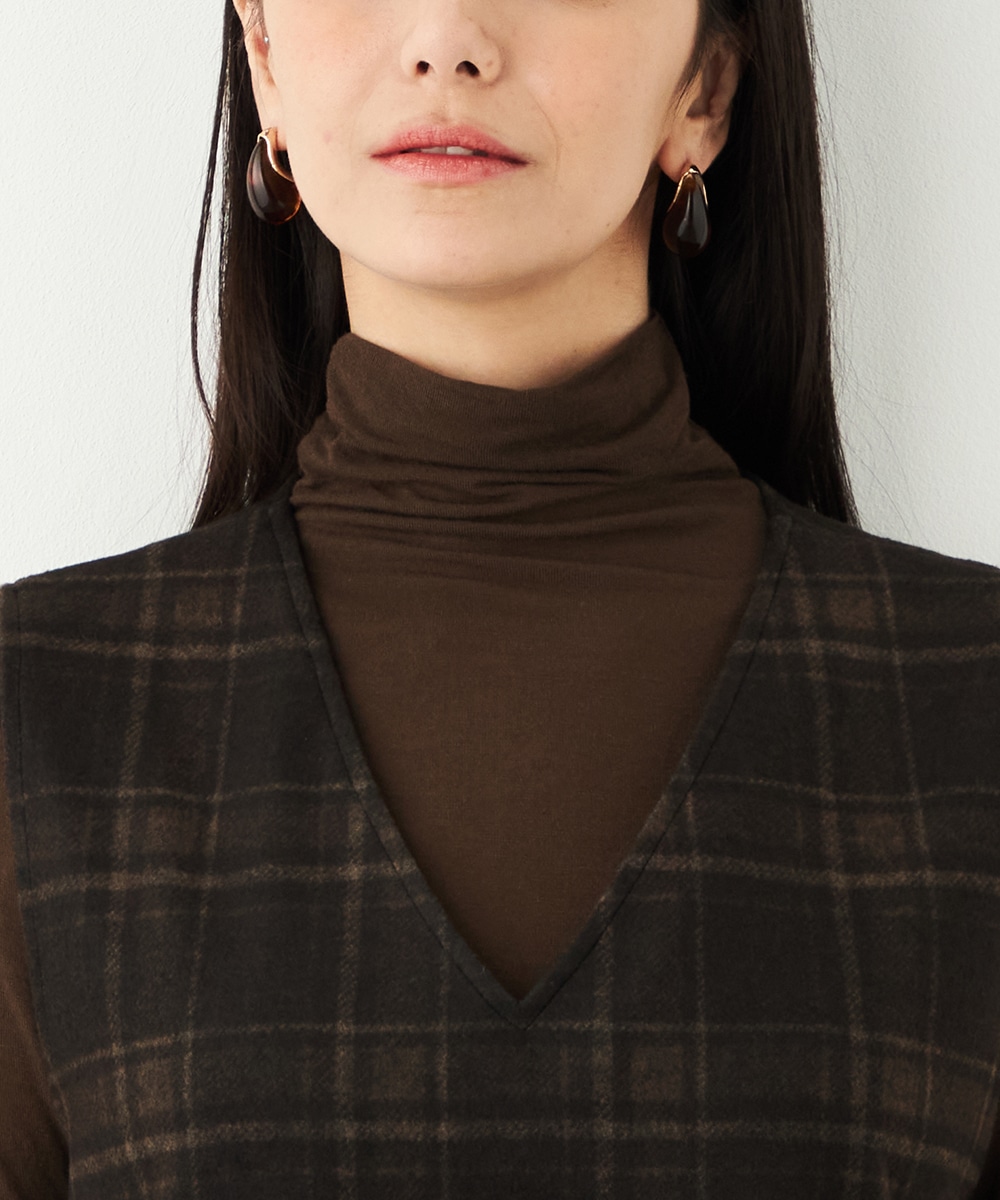 チェックジャンパースカート