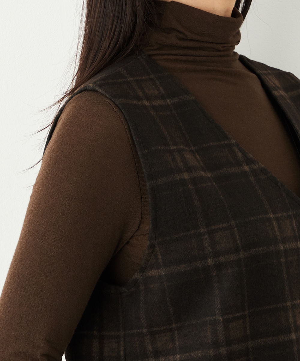 チェックジャンパースカート