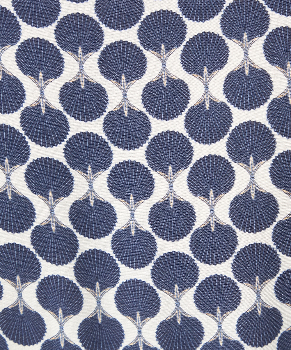 シェルプリントシャツワンピース