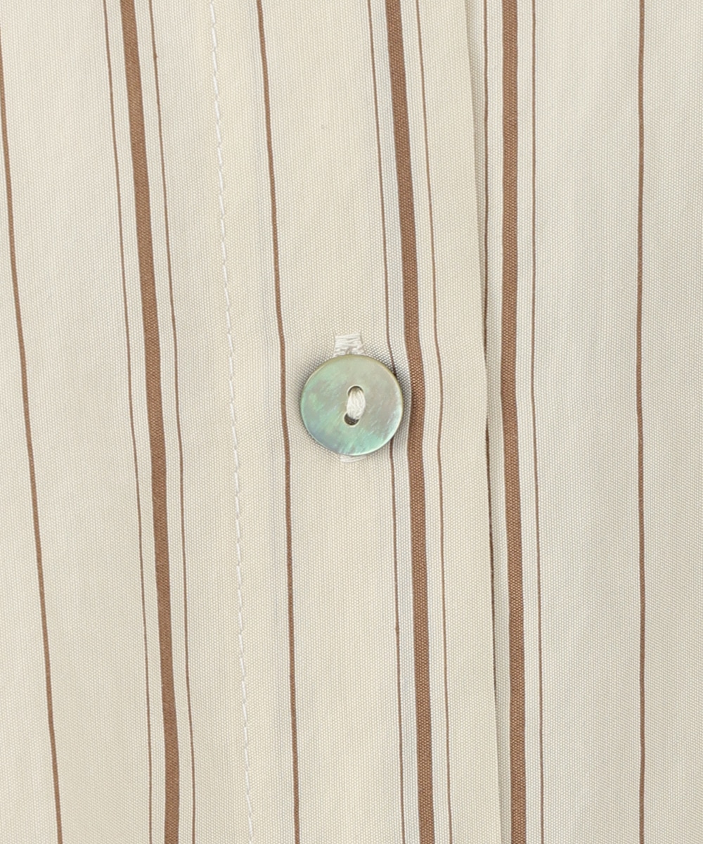 ストライプシャツワンピース