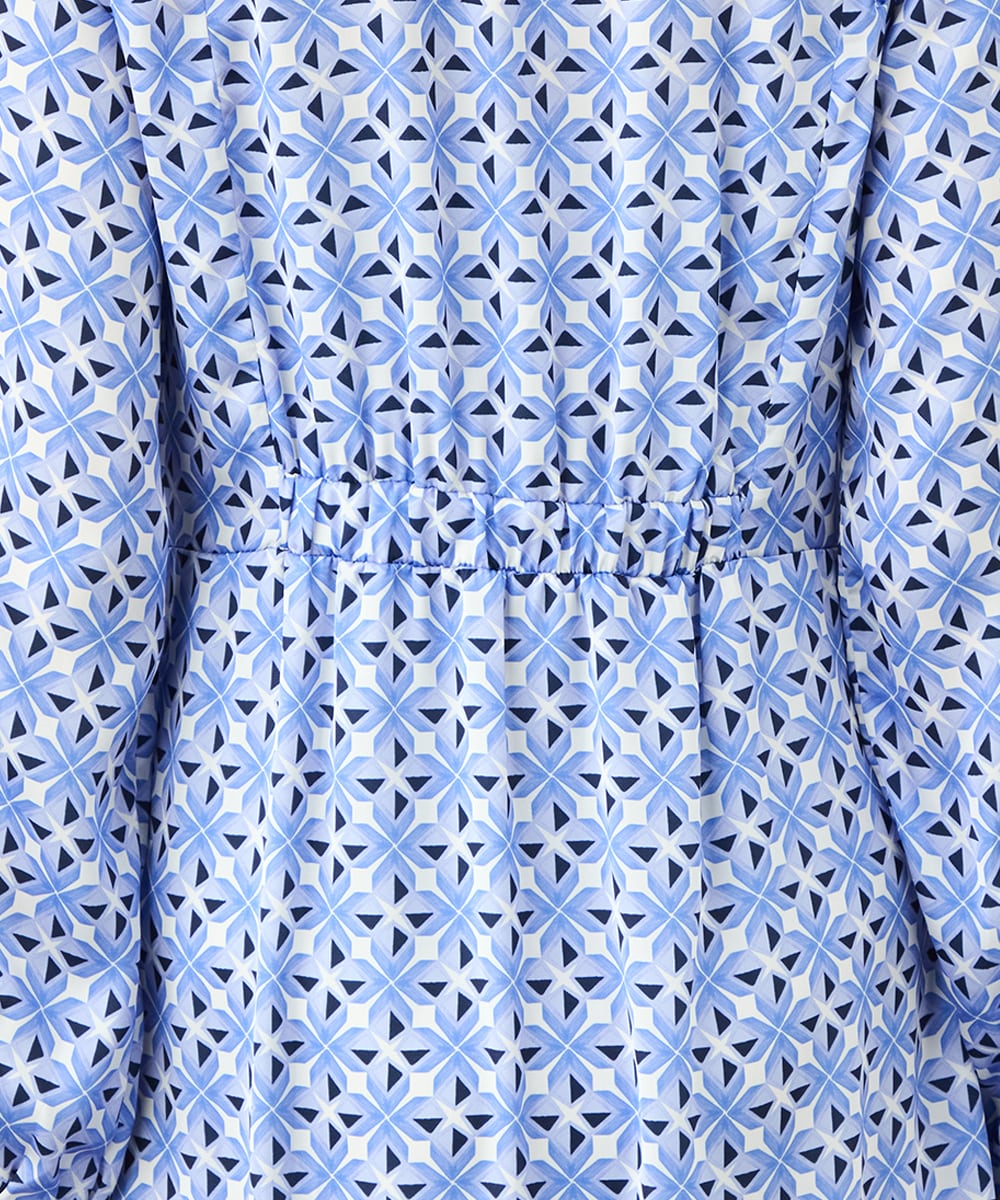 幾何学プリントワンピース