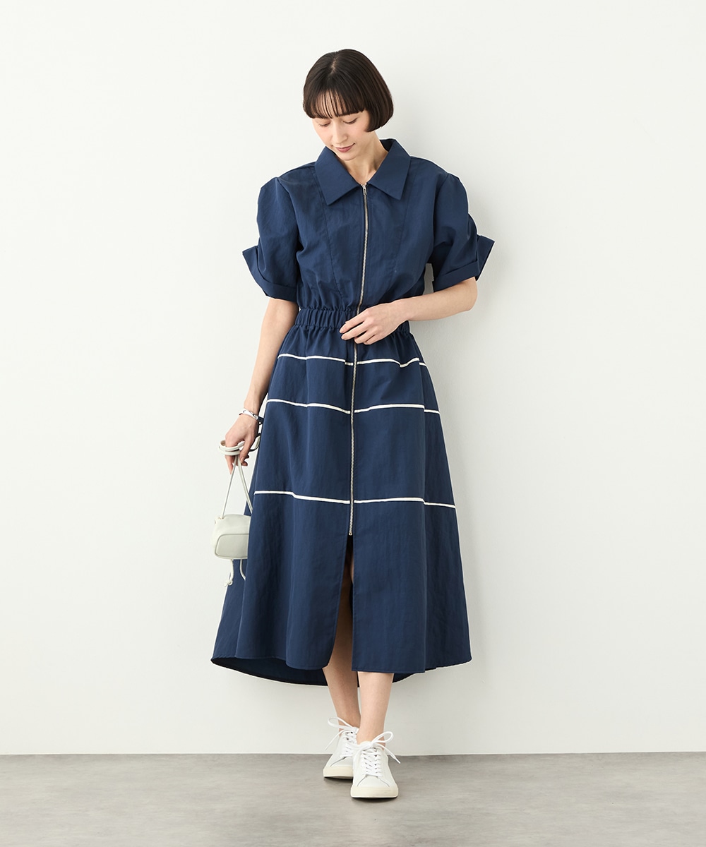 フロントZIPラインワンピース