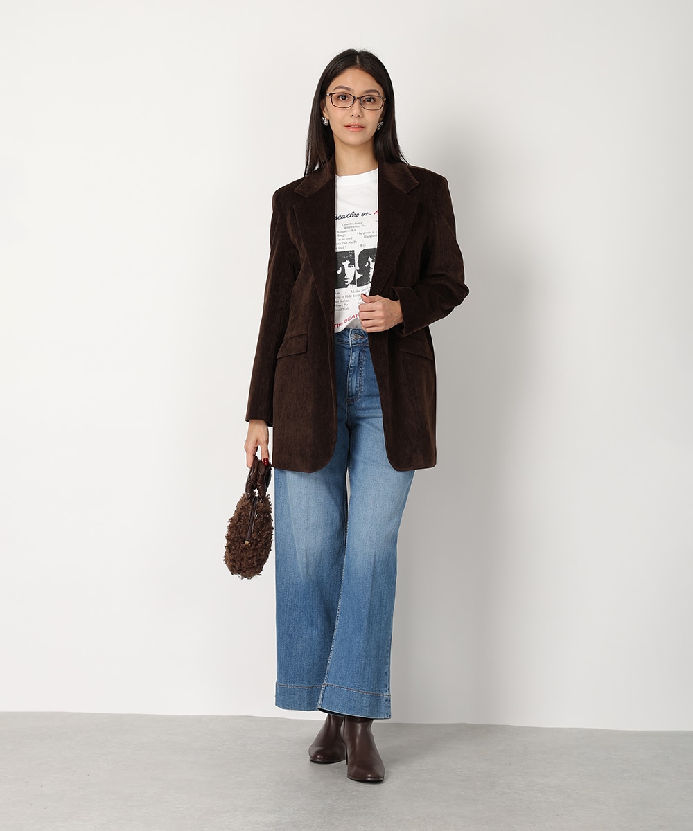 ベルト付きシングルジャケット