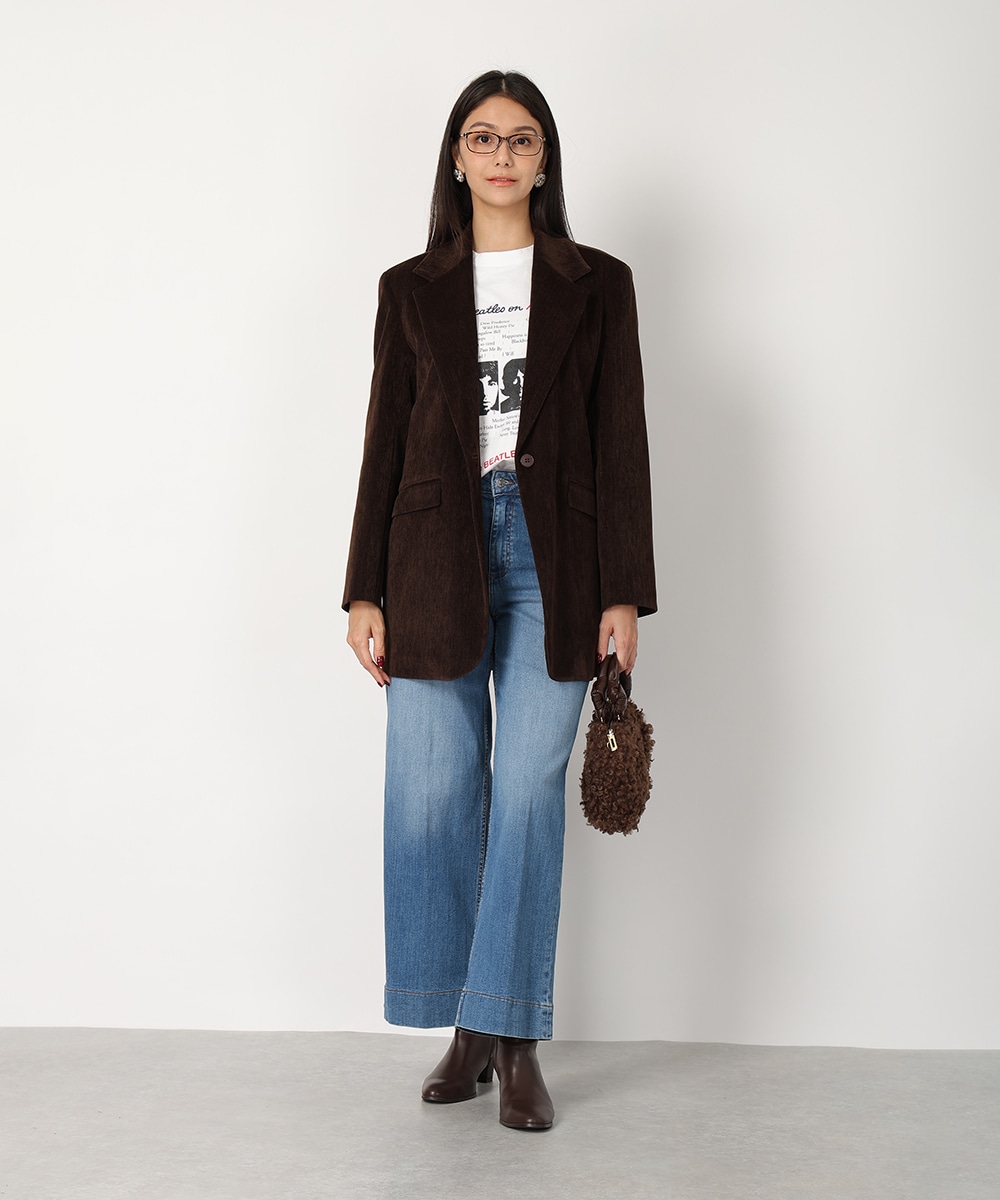 ベルト付きシングルジャケット