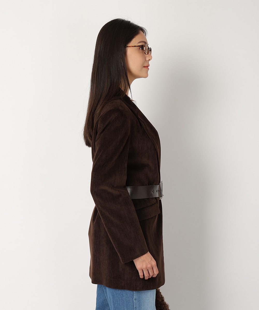 ベルト付きシングルジャケット