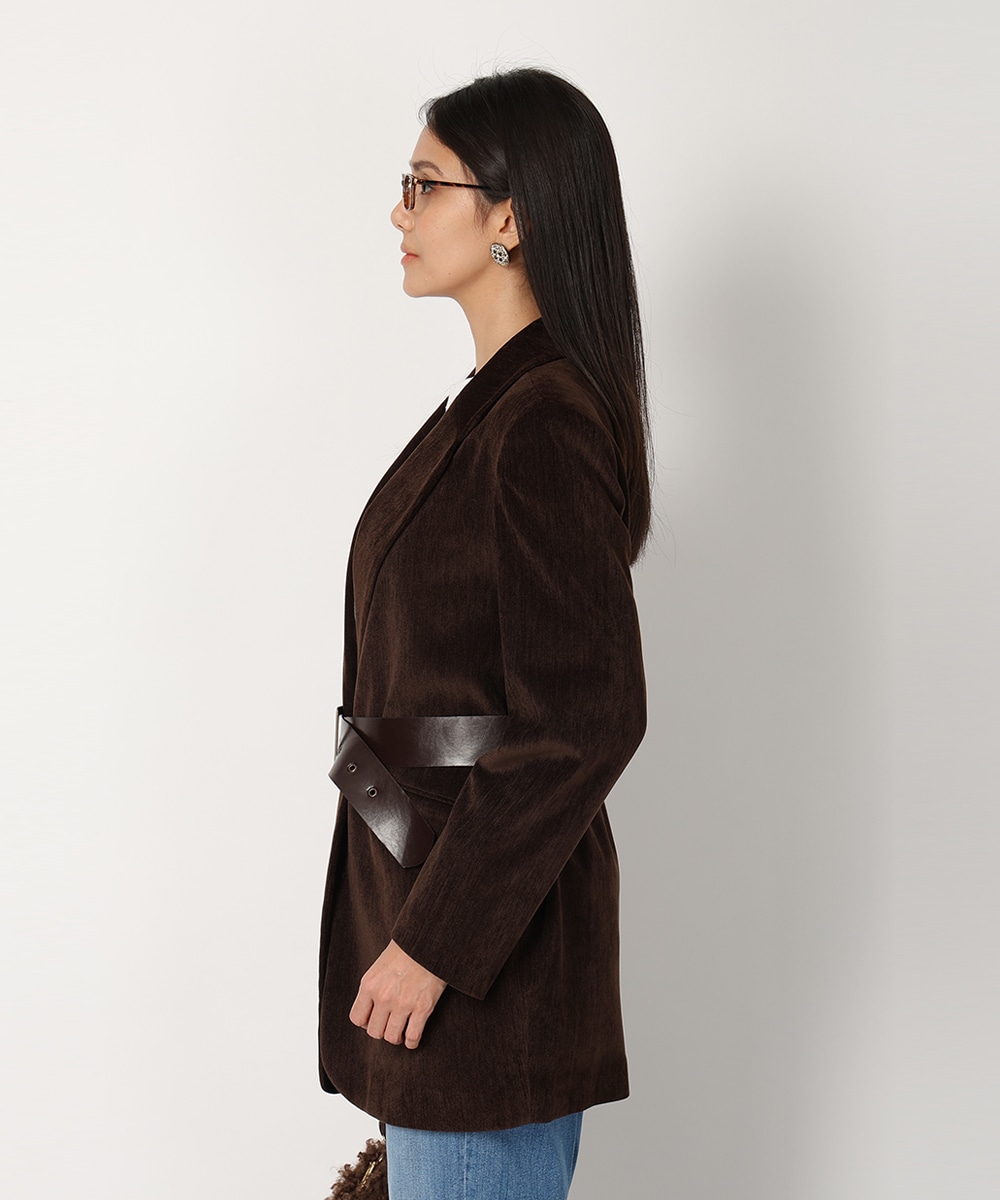 ベルト付きシングルジャケット