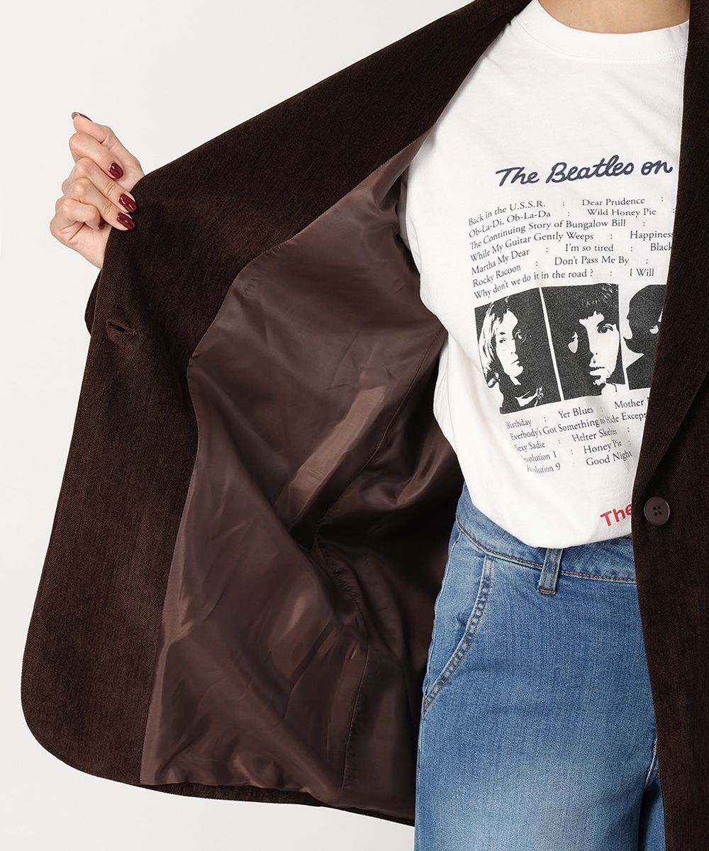 ベルト付きシングルジャケット