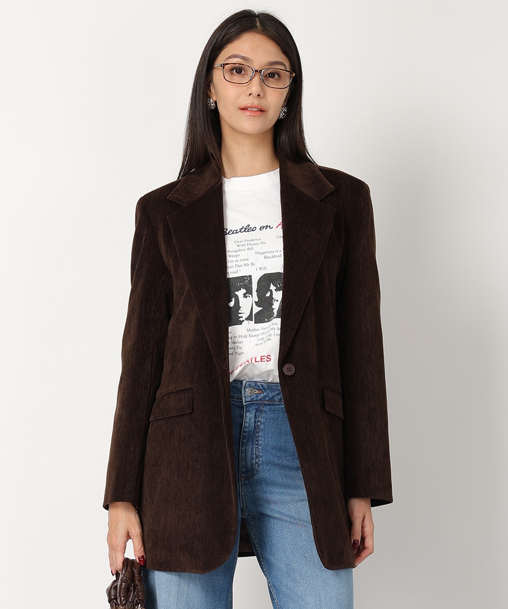 ベルト付きシングルジャケット