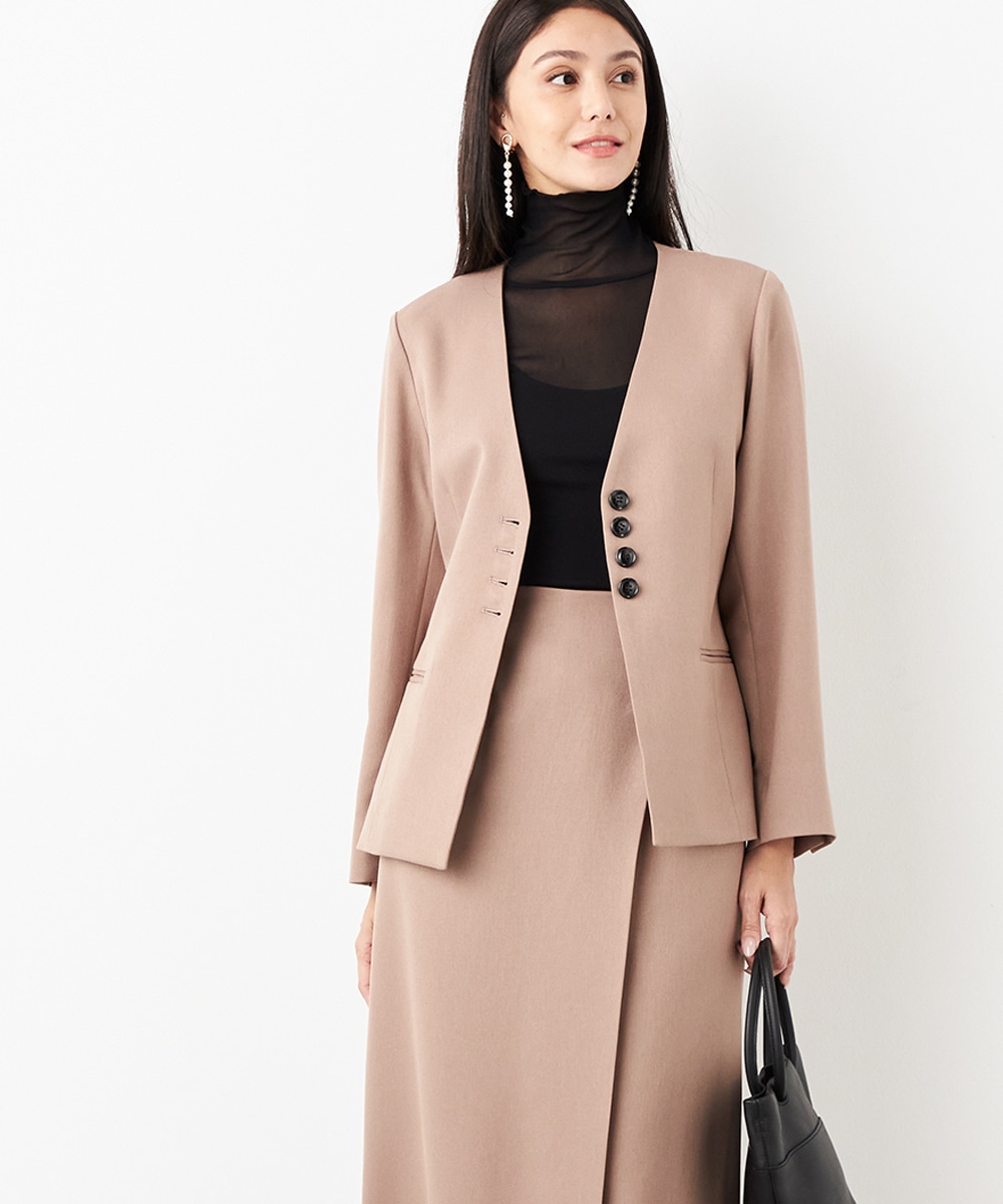  armoire capriceのノーカラージャケット