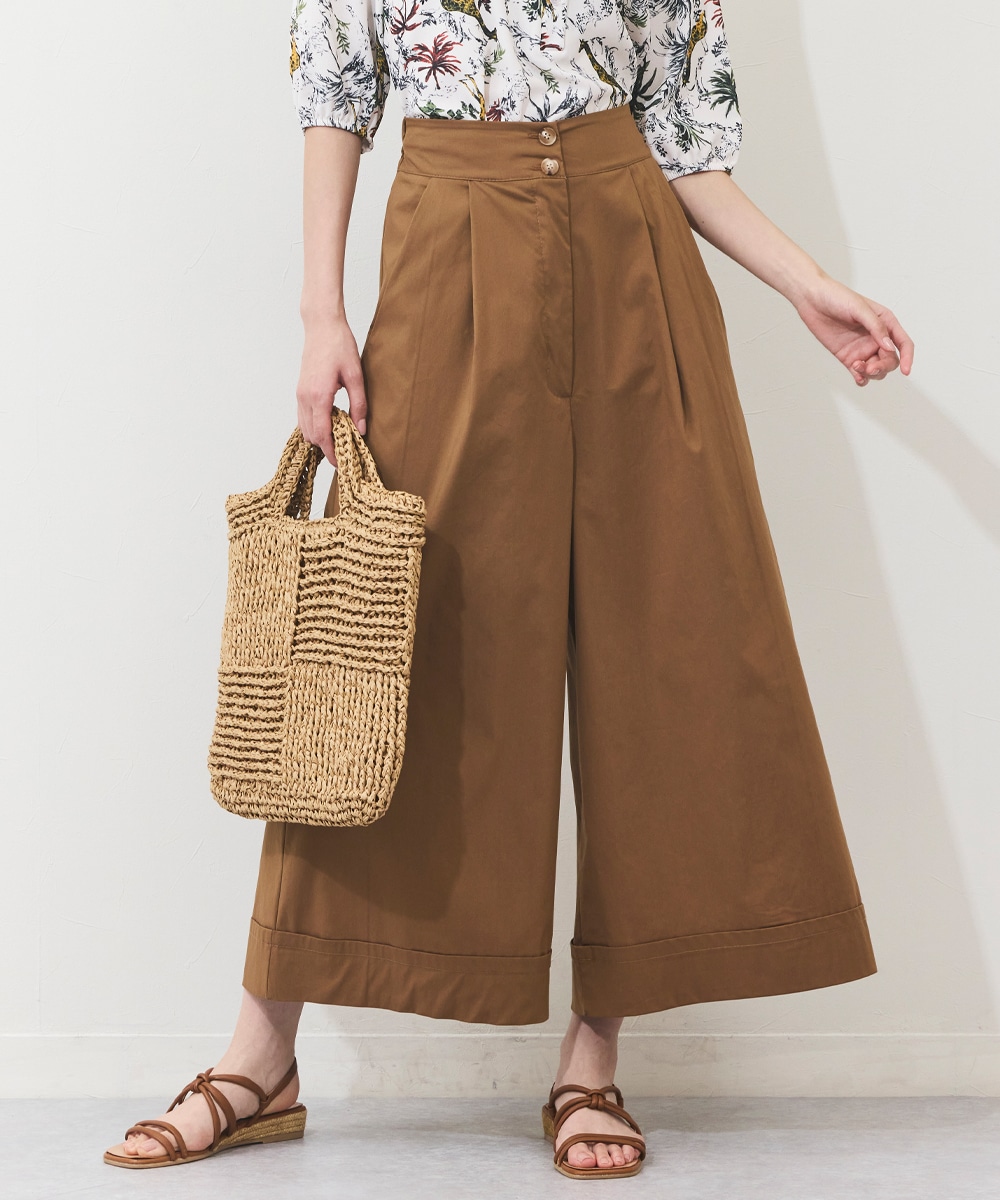 armoire capriceのタックワイドパンツ