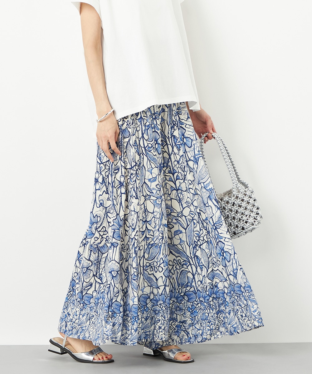  armoire capriceのパネルフラワーパンツ