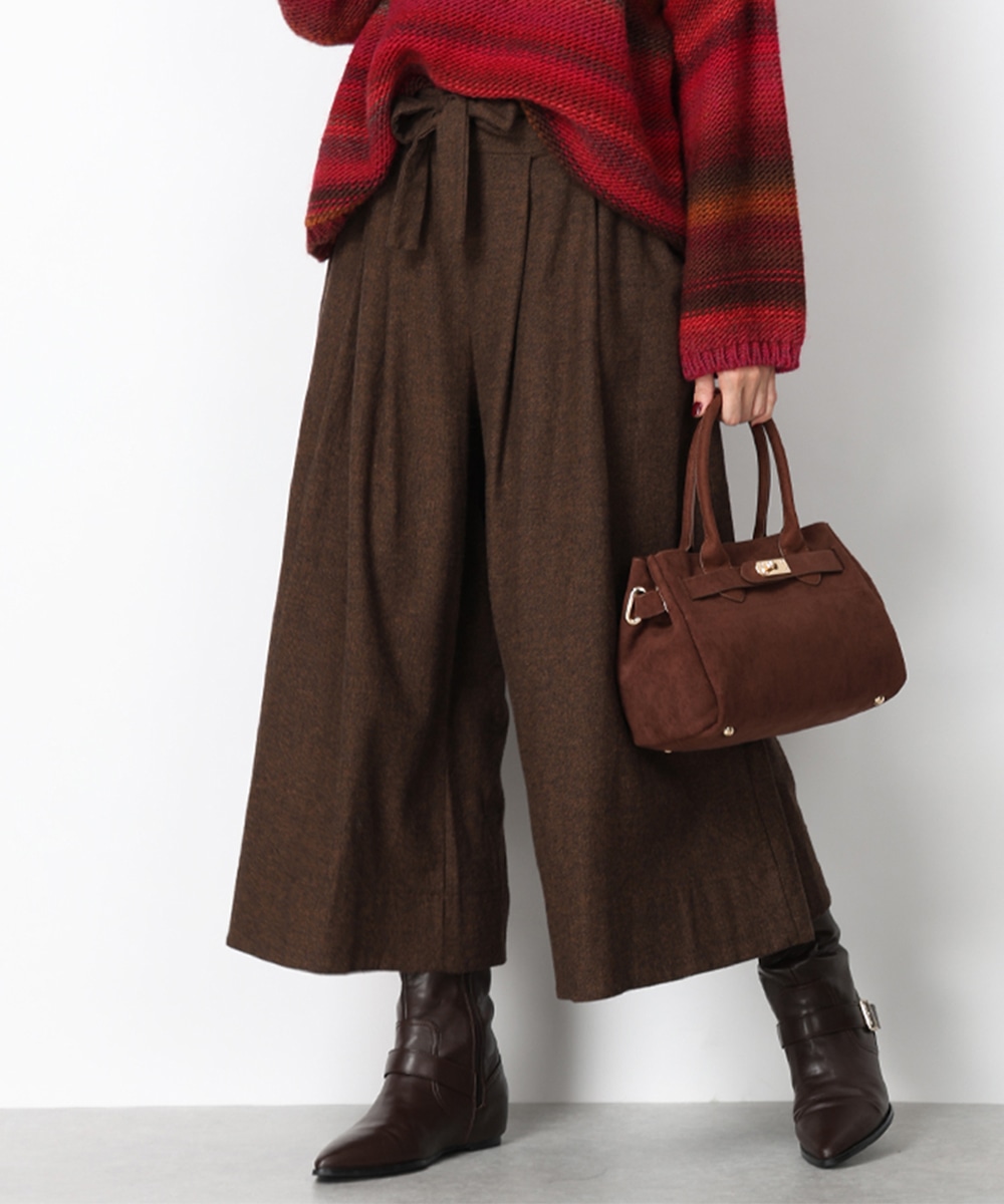  armoire capriceのヘリンボーンワイドパンツ