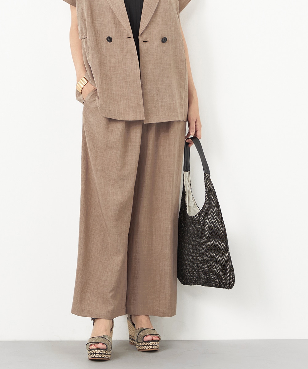  armoire capriceのリネンライクワイドパンツ