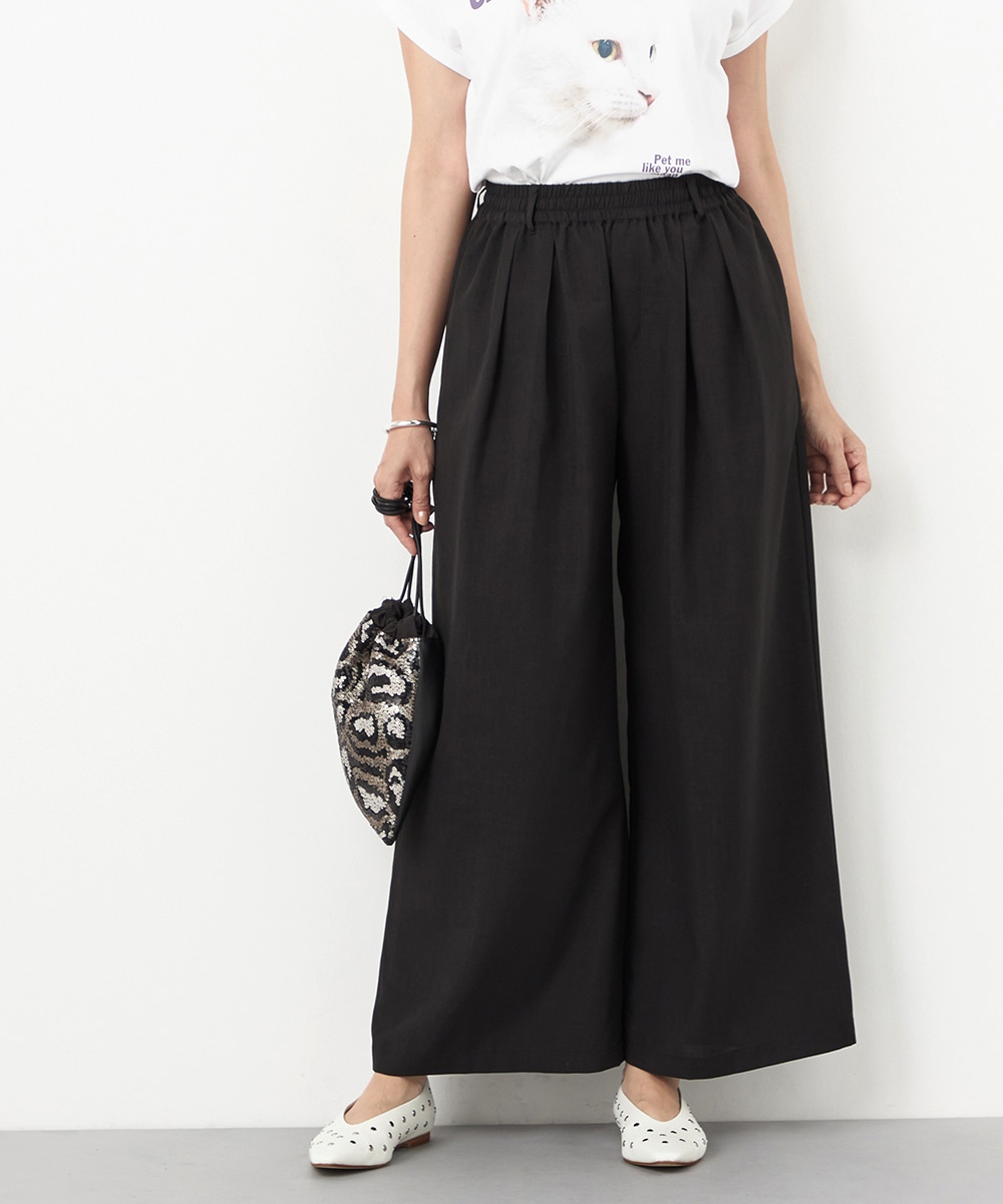  armoire capriceのリネンライクワイドパンツ