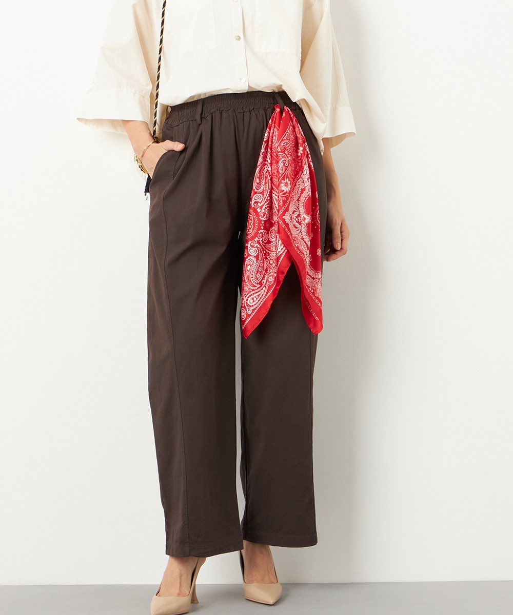  armoire capriceのスカーフ付きカーブパンツ