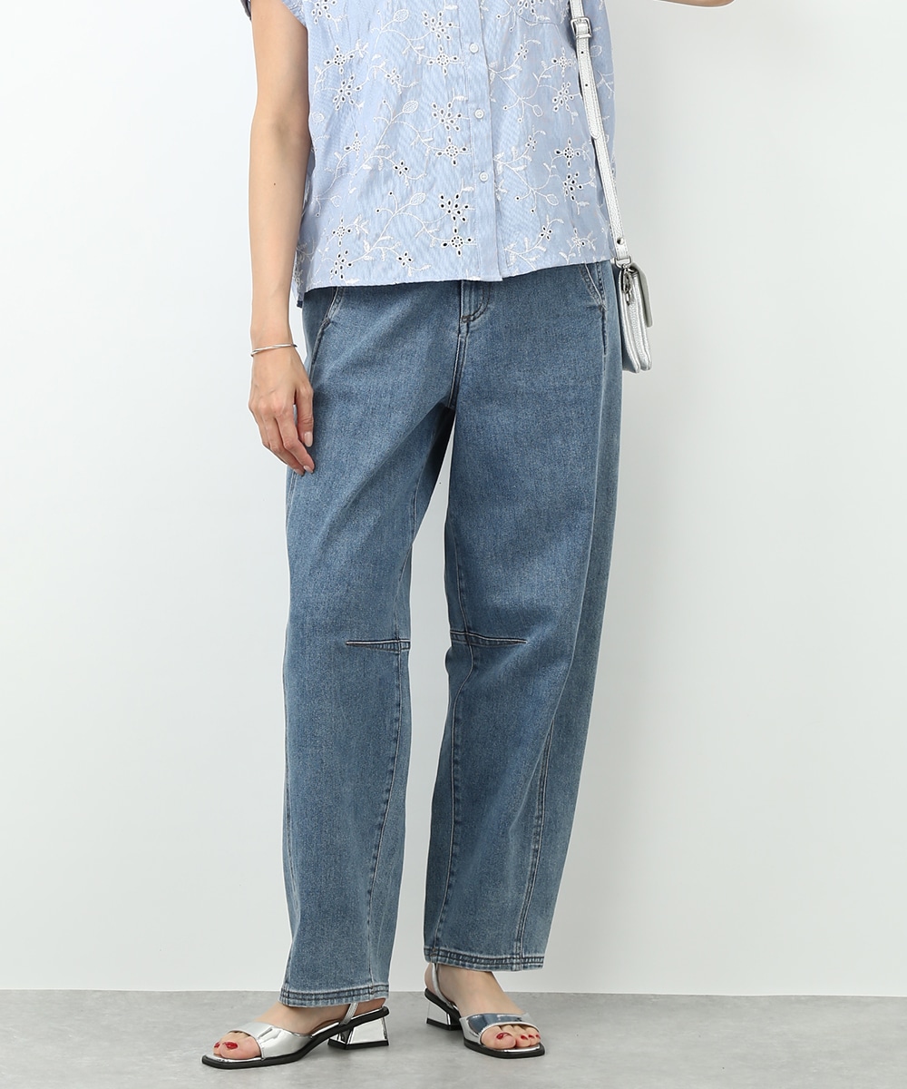 バレルレッグデニムパンツ