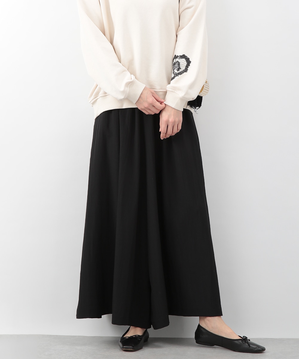 ギャザーワイドパンツ