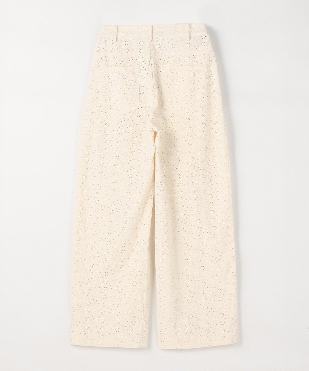 カットワークレースワイドパンツ
