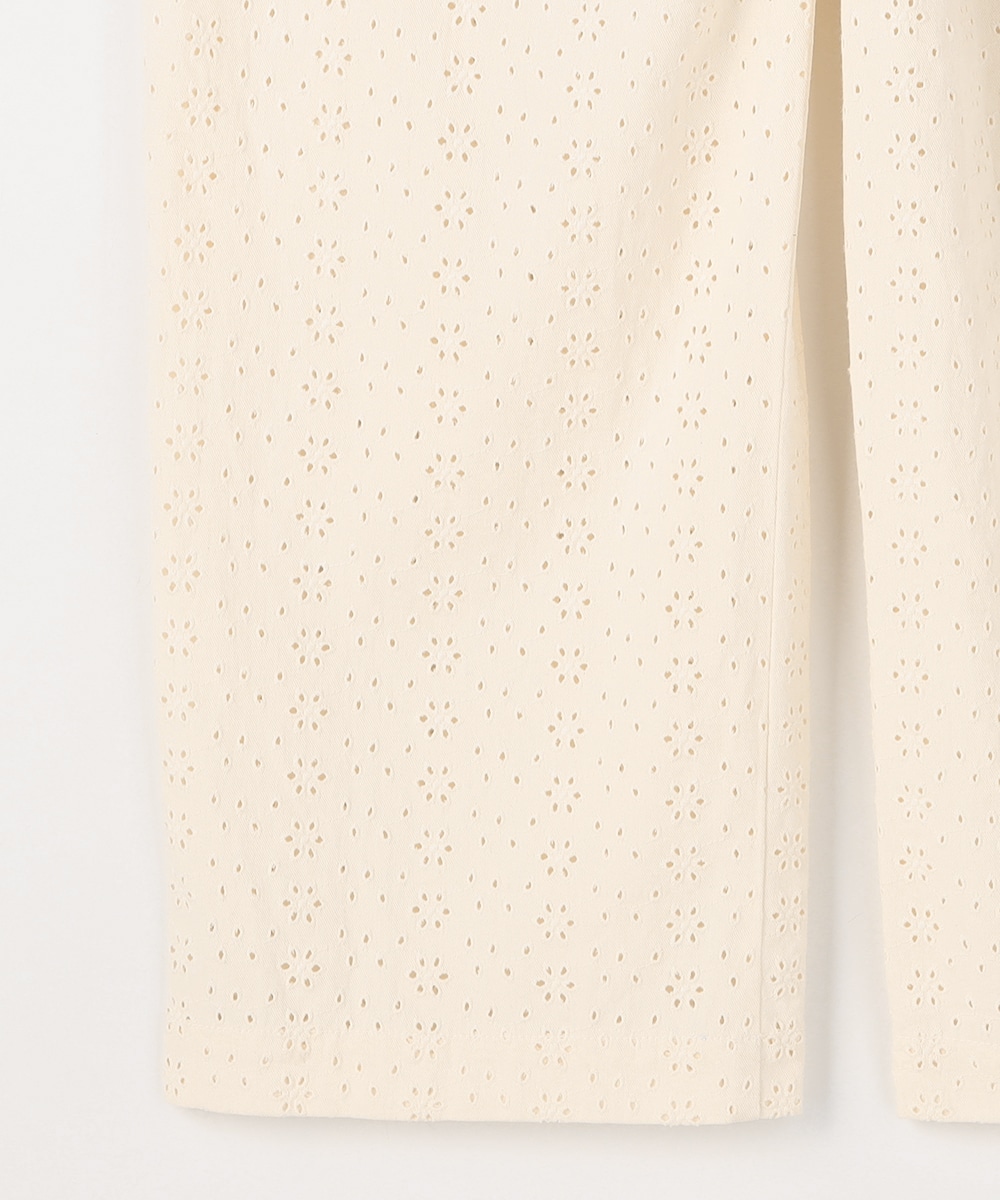 カットワークレースワイドパンツ