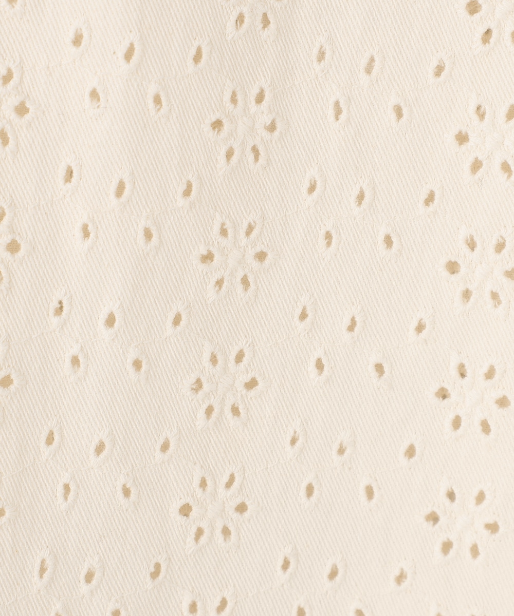 カットワークレースワイドパンツ